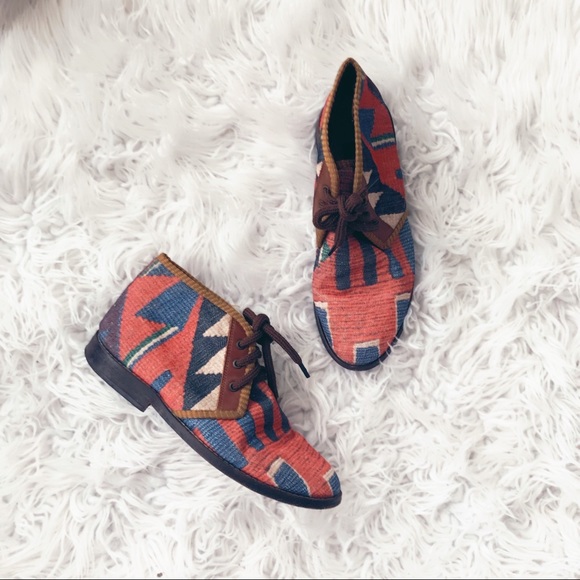 Res Ipsa Shoes - • Res Ipsa • Chukka Ankle Boots Woven Aztec 8